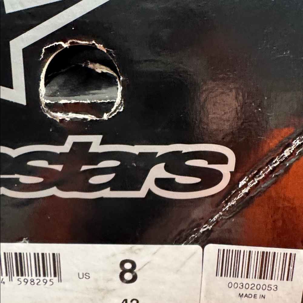 Alpinestars Black and Neon Yellow Racing Boots - Picture 6 of 6